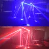 Haute qualité 2 yeux rgbw led barre lumineuse de balayage à double rouleau amérique dj night club fête scène scanner lumière