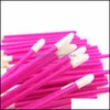 Brosses Outils à main Maison Jardin Jetable Lèvres Brosse Lipgloss Baguettes Applicateur Maquillage Cosmétique Outil Noir Couleur Maquillage Pinceau Fourniture Lle8603