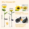 Outdoor Solar Sunflower Garden Decoration Lamps Waterproof LED Solar Powered Yard Pathway Decorative Light Lawn Landscape Lamp