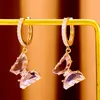 Dangle Chandelier GODKI Mode Street Style Papillon Boucles D'oreilles Pour Les Femmes De Noce Cubique Zircon Dubaï Boucle D'oreille De Mariée Boucle D'oreille