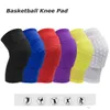 Hot Honeycomb Sports Safety Volleyball Basketball Court Genouillère Antichoc Compression Chaussettes Genouillères Brace Protection Single Pack