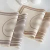 Almofadas de jogo americano de sinalização com design impresso de tecido de linho para decoração de borla Mat Pad 8 padrão para festa de jantar em casa, hotel, decoração de mesa de café