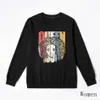 Spring and Autumn Queen Princess Letter Print Black Cotton Sweatshirts for Mom Me 210528