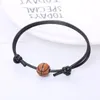 Braccialetti con ciondoli Basket Calcio Bracciale Semplice Sport Palla Perlina Rugby Calcio Pallavolo Baseball Tennis per uomoFascino281p