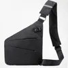 Men Waterproof Chest Ultralight Canvas Cross Body Large Capacity Casual Short Trip Small Messenger Shoulder Bags