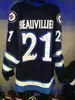 50 Jack Roslovic Manitoba Moose Jets Hockey Jersey cousu personnalisé n'importe quel nom et numéro 21 FRANCIS BEAUVILLIER 42 PETER STOYKEWYCH