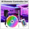 LED Strip 5050 RGB 5M/10M/15M/20M/30M DC12V Neon Tape Lamp + IR/Bluetooth/ Wifi Remote + Power Adapter for Home Decoration