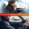 Capas de volante Universal 14.5-15.5 polegadas Capeçal de capa 12v Carro de direcção de carro de inverno quente aquecimento confortável