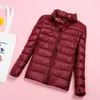 Damenjacken Winter Frauen Herbst Warme Rosa Schwarz Ente Daunenmantel Langarm Dünne Weibliche Mantel Plus Größe 5XL 6XL 7XL