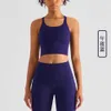 Roupa íntima feminina roupas de yoga camis regata alça de ombro suporte à prova de choque sutiã de yoga correndo colete de fitness roupas de ginásio 9472185