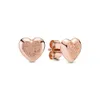 Rose Gold Stud örhängen passar original för kvinnors bröllopsfödelsedagspresent Europeiska smycken9981388