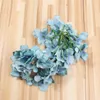 Flores decorativas grinaldas 1pcs 15 cm de hidrangea artificial Cabeça DIY Arco de casamento Diy Background Wall Home Garden Decoration Flore falso