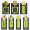 Groente Cutter Tools Multifunctionele Slicer Fruit Aardappel Peeler Wortel Grater Keuken Accessoires Mand Groenten Slicer JJB14054