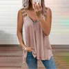 Zipper v Hals Feste Farbe ärmellose Weste T -Shirt Frauen lässig losen hohlen Schultergurtmodische Streetwear Tops T -Shirts 210603