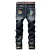 Jeans pour hommes marque Denim Designer trou haute qualité déchiré pour hommes taille 28-42 2021 automne hiver Plus velours HIPHOP Punk Streetwear