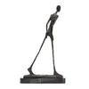 Marche Homme Statue Bronze par Giacometti Réplique Squelette Abstrait Sculpture Vintage Collection Art Home Decor 210329