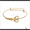 Autres bracelets bijoux livraison directe 2021 mode créative femmes ciseaux modélisation Bracelet réglable84Zx Fc1