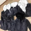 Women's Fur & Faux Real Lined Winter Parka High Quality Thick Warm Hooded Denim Furry Coat 2021 Trench Fuzzy Jean Jackets For Ladies