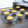 Cooling Tray Carbon Steel Non-stick Cooling Encryption Black Cake Bread Biscuit Pizza Display Rack Kitchen Baking Tools