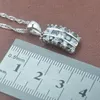 Orecchini Collana Stile russo Cubic Zirconia Set di gioielli estivi da donna Colore argento e set di anelli 2021 TZ0144