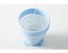 Resa mini tand kopp 200ml vattenflaska koppar silikon vikning utomhus tumbler utdragbar kaffe rånar