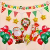 Счастливого Рождества воздушные шары установить украшения дома рождественские декор фольги воздушные шар Санта-Клаус вечеринки поставки 211216