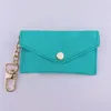 Unisex Designer Key Pouch Fashion leather Purse keyrings Mini Wallets Coin Credit Card Holder 19 colors