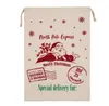 Christmas Santa Sack Deer Drawstring Bag Happy New Year Festival Indoor Decorations for Home Stockings Kids Gift Bags Candy Container SN3034