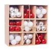 99pcs /ロットクリスマスボールの装飾品の装飾3cmクリスマスツリーぶら下げボールゴールドピンクシャンパンレッドメタリック