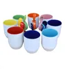 Becher Sublimation Personalisierte Innenfarbe Kaffeetasse 12 Unzen Löffel Einsatz Becher Milchsaft Wasser Tassen Griff Keramik Simple Ins Geschenke