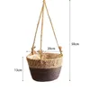 Outros suprimentos de jardim Planta Storage Cobertura Jute Corda Pendurado Plantador Woven Indoor Outdoor Flor Suporte Macrame Gangers Home Decor