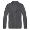 Herfst Heren Wol Gebreide Jas Business Casual Single-Breasted Sweater Cardigan Male Merk Kleding 210909