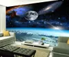 Wallpapers personalizado po wallpaper fantasia espaço parede murais sala de estar tv sofá fundo papel decoração de casa