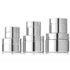 Silver Plated glass cosmetic jars Cream bottles 5g 10g 15g 20g 30g 50g lip balm cream containers