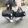 Women Men Unisex Travel Bag Handbag Beach Shoulder Crossbody PU Large Capacity Fashion Couples Duffel Package 211118