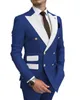 Blazer per abiti da uomo 2021 Smoking da sposa neri su misura da uomo doppiopetto sposo Best Man Blazer da lavoro formale 2 pezzi (giacca + pantaloni)