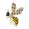 Modne Rhinestone Bee Broszki Prezenty Dla Kobiet Emalia Insekta Spider Broszka Pin Bugs Biżuteria Szalik Przesuwanie