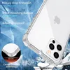 Coque de téléphone blindée transparente antichoc, étui arrière pour iPhone 15 14 13 12 11 Pro XS Max XR 8 7 6 Plus