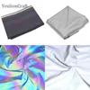 Chzimade Bright Color Strech Cloth Composite High Reflective Background Kläder Tyg DIY Sy Material