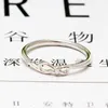 Cluster Rings Fashion Original 925 Silver Infinity Knot Ring Simple Bowtie For Women Wedding Engagement Pan Drop Wholesale Edwi22