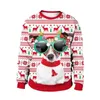 Men's Sweaters Men Women Autumn Winter Ugly Christmas Sweater 3D Gift Dog Snowflakes Printed Crew Neck Sweatshirt Funny Xmas Jumpers Perf22