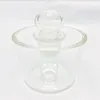 Vattenpipa i glas qtip iso burk behållare rökkruka oljelagring rengöring (GB003)