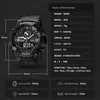 Skmeiウォッチ男性のデュアルディスプレイアナログLED電子クォーツ腕時計ミリタリーメンズスポーツ時計Relogio Masculino Montre G1022