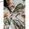 Vintage Floral Print Women Jumpsuit Sexy Deep V Neck Summer Overalls Short Casual Romper Mono Mujer 210430