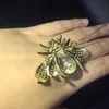 alta qualità insetto ape spilla spilla ciondolo doppio uso in argento sterling 925 con zircone cubico gioielli da donna raffinati