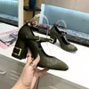 2021 UtumnSewmen Designer de couro alto saltos altos sexy grosso calcanhar criação de metal fivela 6.5m vestido mulheres sapatos luxurys mulheres vestido de casamento de mulheres sapatos preto 34-42 18-5