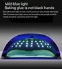 SUN X7 Max 180W Upgrade 57LED UV Phototherapy Quick Dry Nail Gel Dryer Professional Manicure Lamp 210320