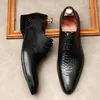 حجم كبير EUR45 أسود أفعواني الحبوب أحذية الأعمال جلد طبيعي الأحذية الاجتماعية أحذية رجالي اللباس