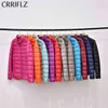 CRRIFLZ Kort tunn nedjacka Kvinnor 90% Vit Duck Single Zipper Stand Collar Coat Höst Winter Warm Parkas Outwear 210520