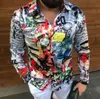 Roupas masculinas Camisas estampadas Camisas masculinas de grife Camisetas de algodão de tamanho grande Tops Man S Camisa casual Roupas de luxo Roupas Camisa de algodão